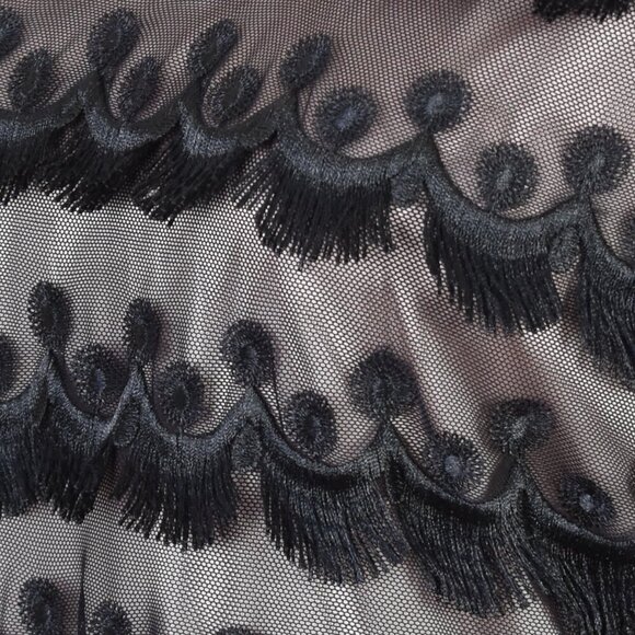 Trina Turk Women's Rosaura Copacabana Fringe Lace Dress - Picture 3 of 11